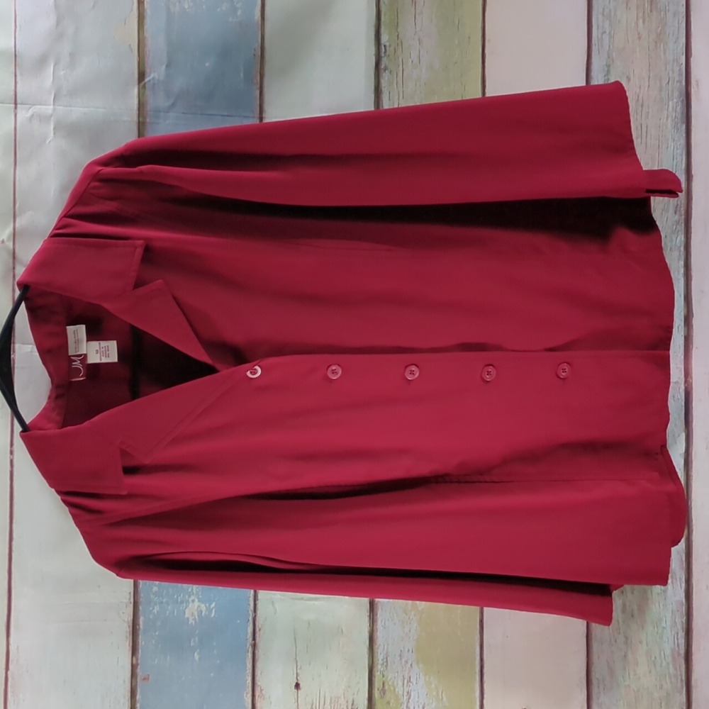 JM Collection Red Women's Blouse